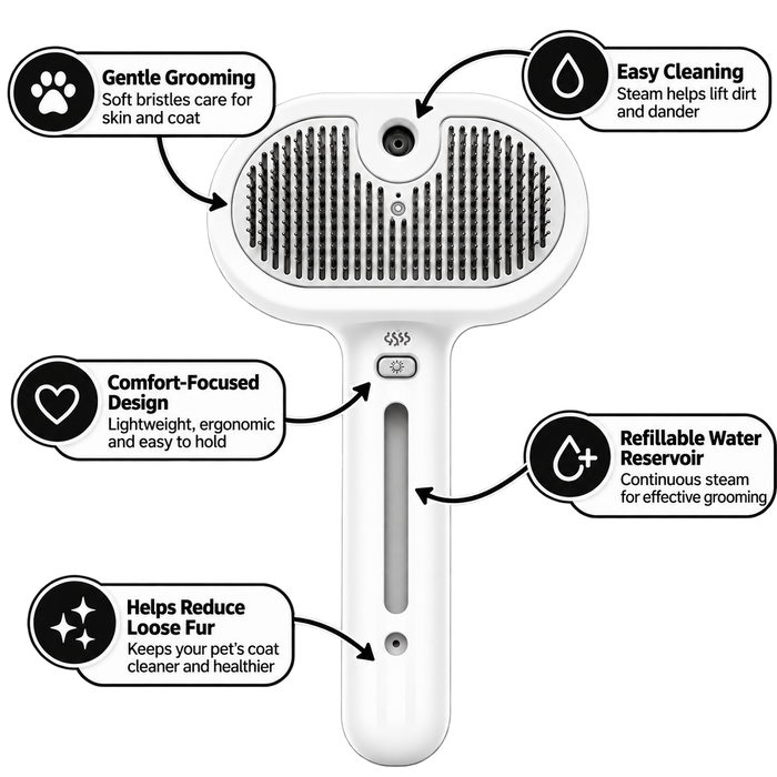 Pet Steam Brush